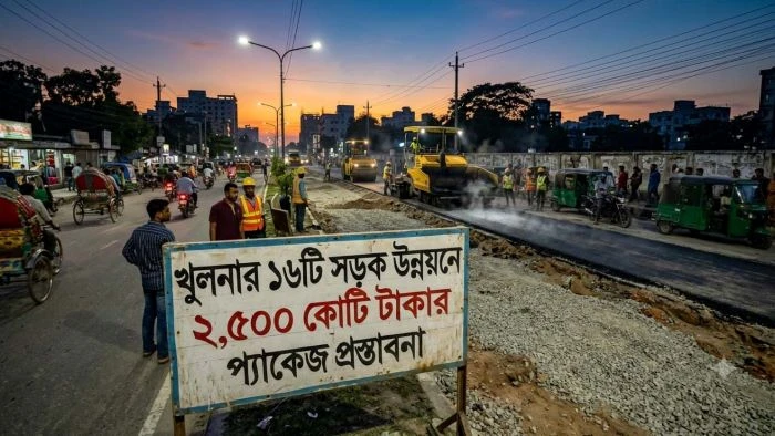 খুলনাঞ্চলের ১৬ সড়ক উন্নয়নে আড়াই হাজার কোটি টাকার প্রস্তাব, যোগাযোগের পাশাপাশি শিল্পায়নেও খুলবে নতুন সম্ভাবনার দুয়ার